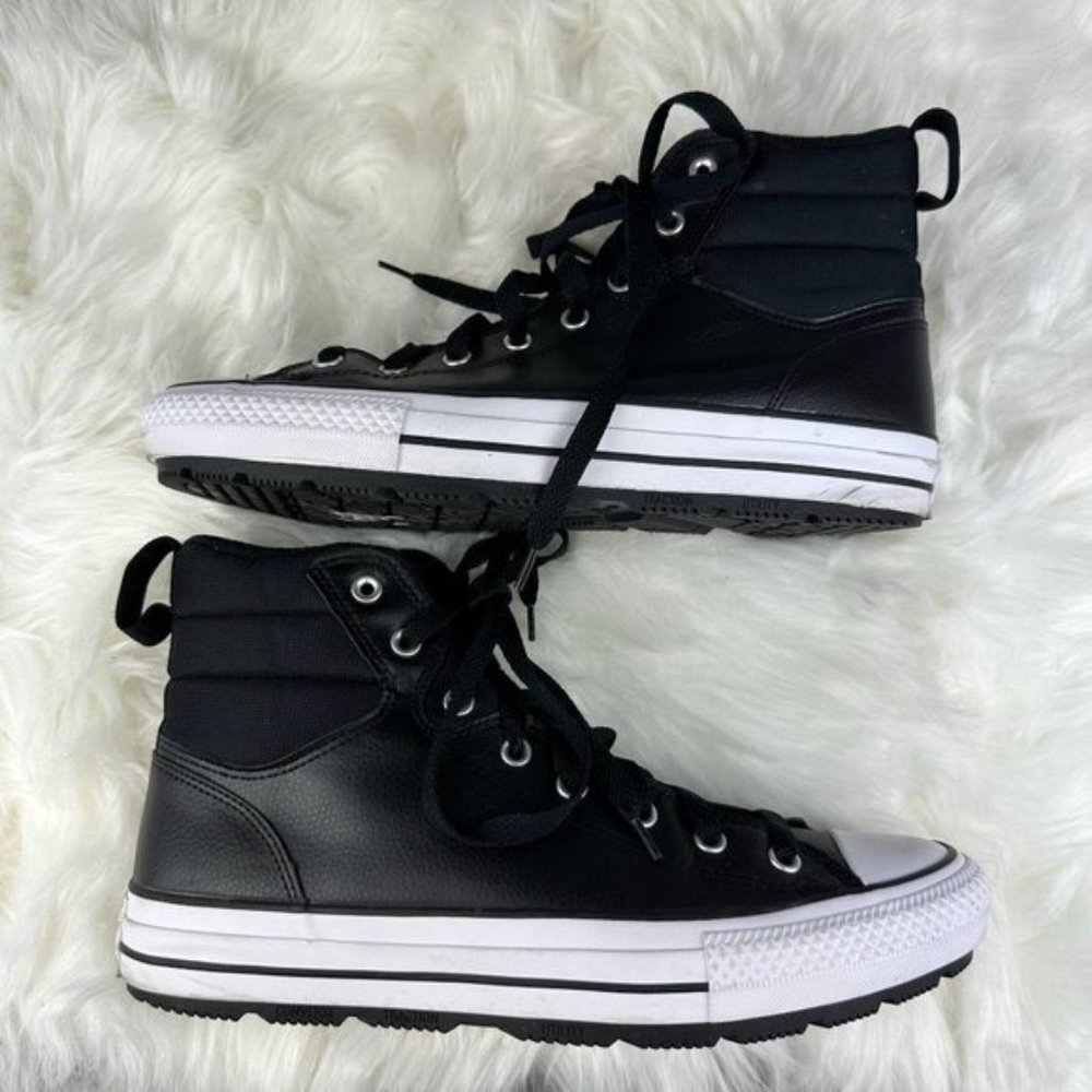 Converse Chuck Taylor All Star Berkshire Boots in Black - Picture 3 of 7